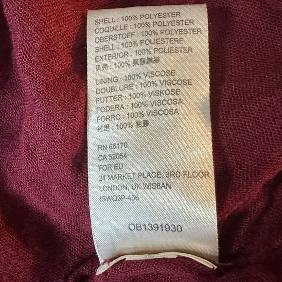 Free People Dainty Renaissance Daphne Velvet Mini Dress Burgundy Brown Medium - Picture 15 of 17